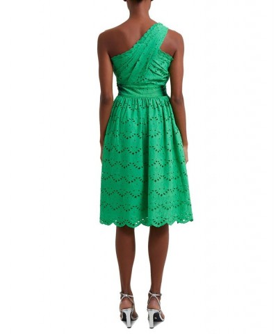 Women's One-Shoulder Dress Green $53.72 Dresses