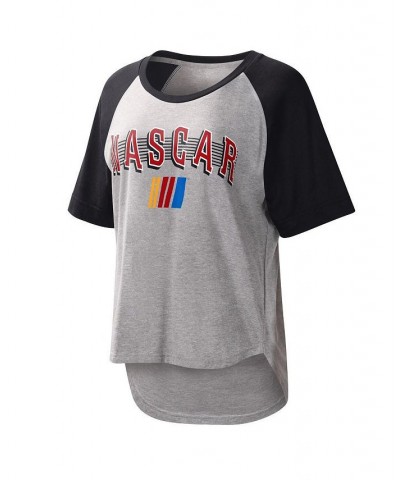 Women's Gray Black NASCAR Slugger T-shirt Gray, Black $22.94 Tops