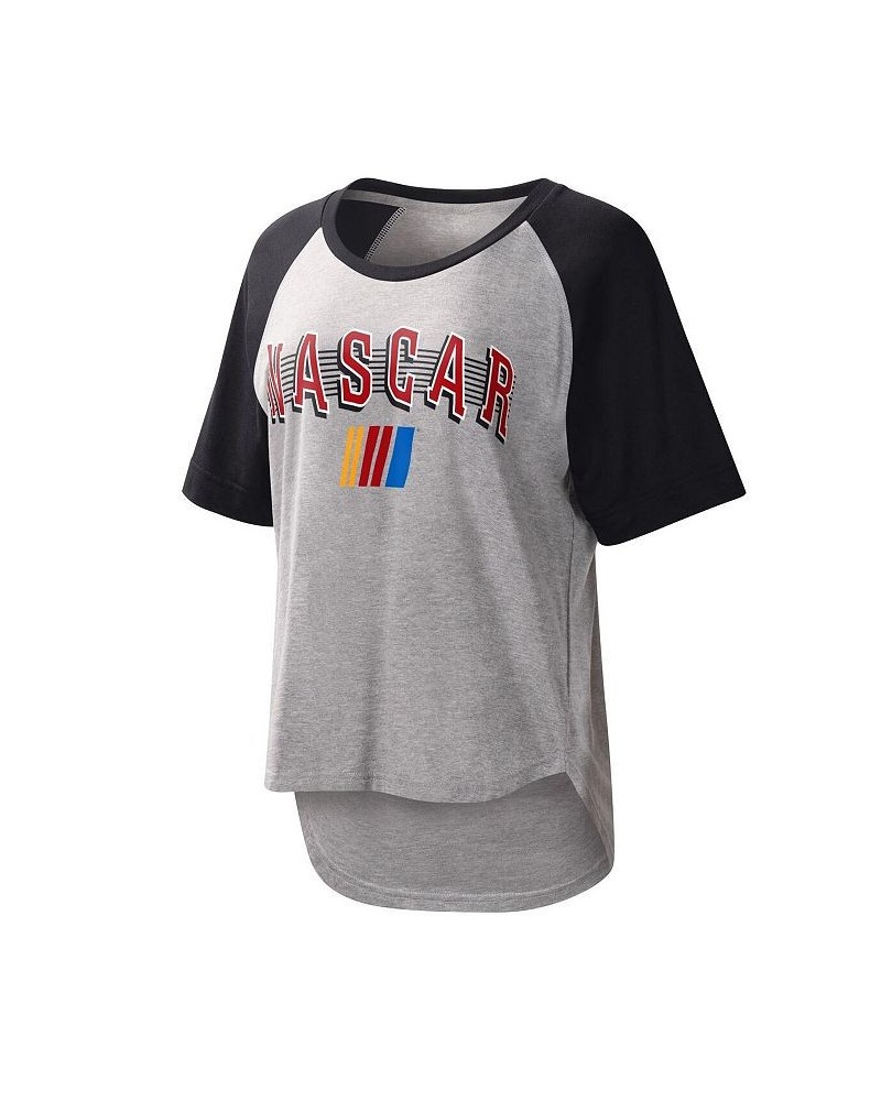 Women's Gray Black NASCAR Slugger T-shirt Gray, Black $22.94 Tops