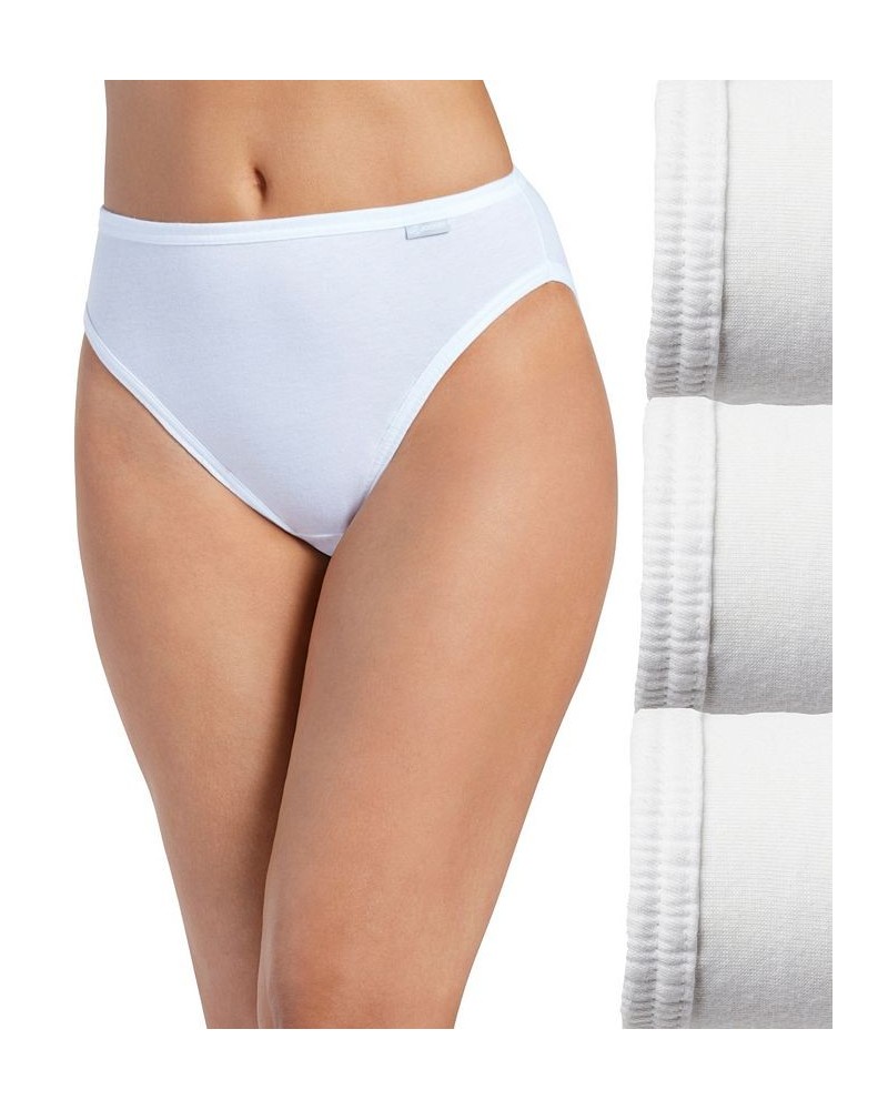 Elance French Cut 3 Pack Underwear 1485 1487 Extended Sizes 3 White $12.47 Panty