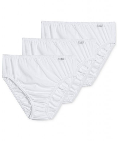 Elance French Cut 3 Pack Underwear 1485 1487 Extended Sizes 3 White $12.47 Panty