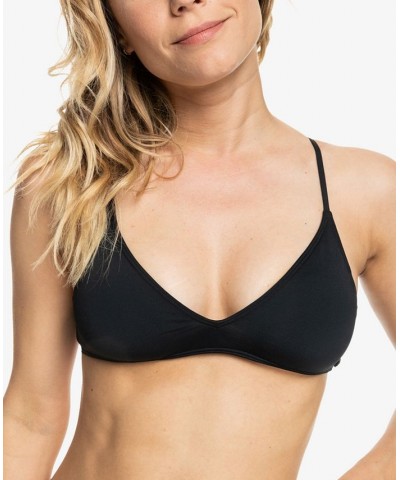 Juniors' Beach Classics Athletic Triangle Bikini Top & Bikini Bottoms Black $23.00 Swimsuits