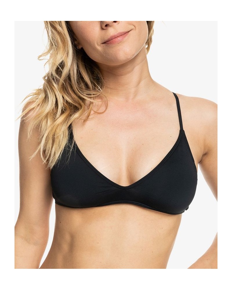 Juniors' Beach Classics Athletic Triangle Bikini Top & Bikini Bottoms Black $23.00 Swimsuits