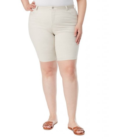 Plus Size Amanda Bermuda Denim Shorts Stonewood $15.68 Shorts