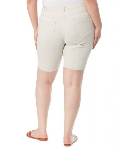 Plus Size Amanda Bermuda Denim Shorts Stonewood $15.68 Shorts