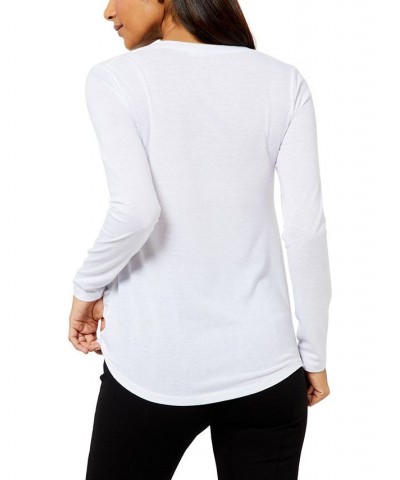 V-Neck Maternity T-Shirt White $28.50 Tops