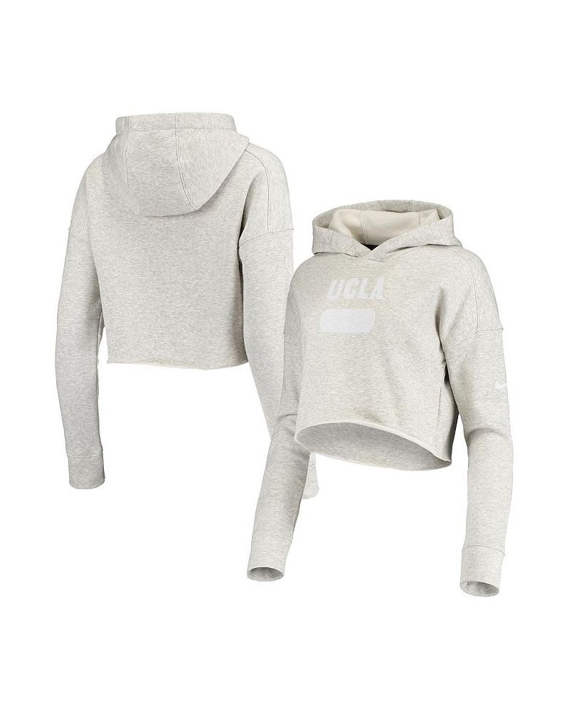 Women's Heathered Gray UCLA Bruins Story Cropped Pullover Hoodie Heathered Gray $33.00 Sweatshirts