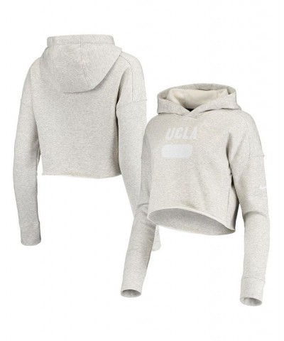 Women's Heathered Gray UCLA Bruins Story Cropped Pullover Hoodie Heathered Gray $33.00 Sweatshirts