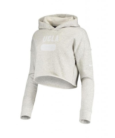 Women's Heathered Gray UCLA Bruins Story Cropped Pullover Hoodie Heathered Gray $33.00 Sweatshirts