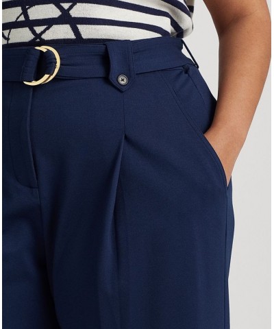 Plus Size Cropped Wide-Leg Pants French Navy $68.25 Pants