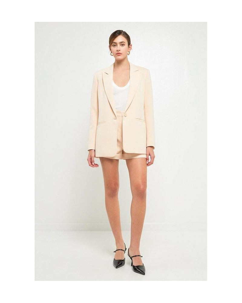 Women's Single Breasted Blazer Ivory/Cream $46.80 Jackets