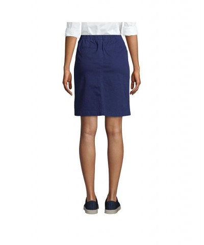 Women's Mid Rise Elastic Waist Pull On Knockabout Chino Skort Deep sea navy $31.37 Skirts