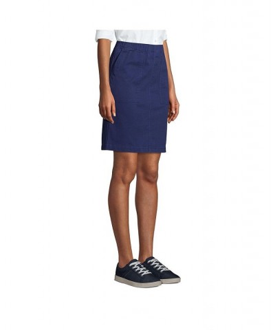 Women's Mid Rise Elastic Waist Pull On Knockabout Chino Skort Deep sea navy $31.37 Skirts