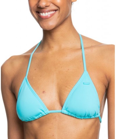 Juniors' Beach Classics Tiki Triangle Bikini Top Bachelor Button $27.00 Swimsuits