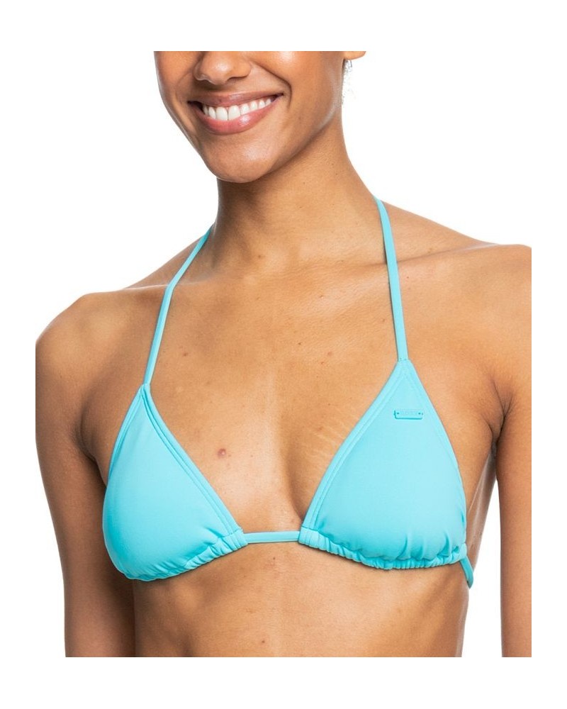 Juniors' Beach Classics Tiki Triangle Bikini Top Bachelor Button $27.00 Swimsuits