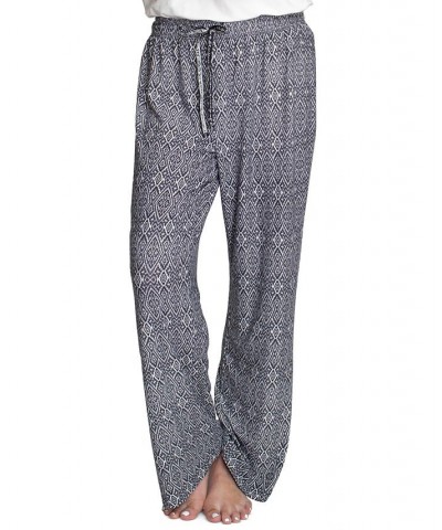 Women's 2-Pk. Sleep Pants & Boxer Shorts Black Ikat / Black $15.58 Sleepwear