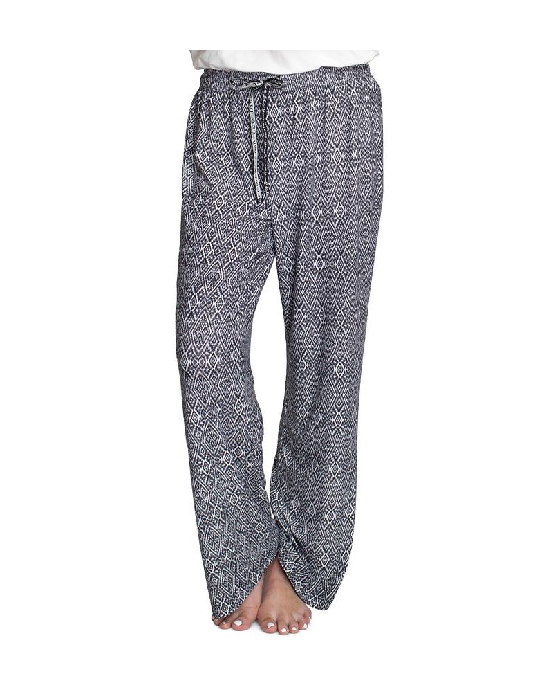 Women's 2-Pk. Sleep Pants & Boxer Shorts Black Ikat / Black $15.58 Sleepwear