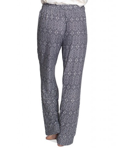 Women's 2-Pk. Sleep Pants & Boxer Shorts Black Ikat / Black $15.58 Sleepwear