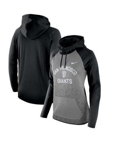 Women's Dark Gray San Francisco Giants All-Time Therma Performance Pullover Hoodie Dark Gray $44.19 Sweatshirts