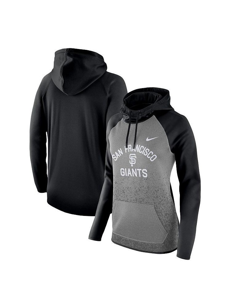 Women's Dark Gray San Francisco Giants All-Time Therma Performance Pullover Hoodie Dark Gray $44.19 Sweatshirts