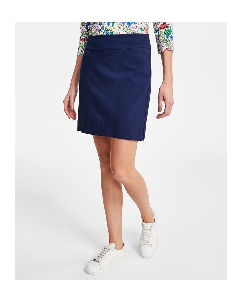 Women's Knit 3/4-Sleeve Top & Skort Intrepid Blue $18.42 Skorts