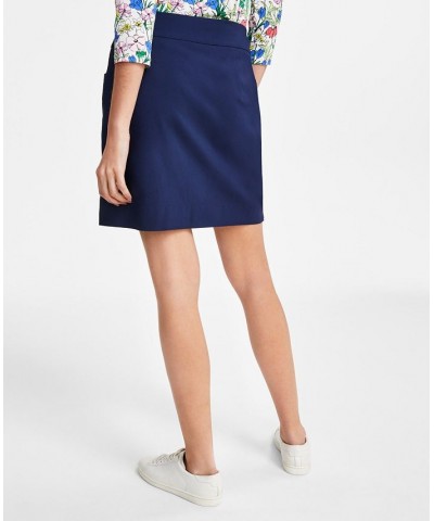 Women's Knit 3/4-Sleeve Top & Skort Intrepid Blue $18.42 Skorts