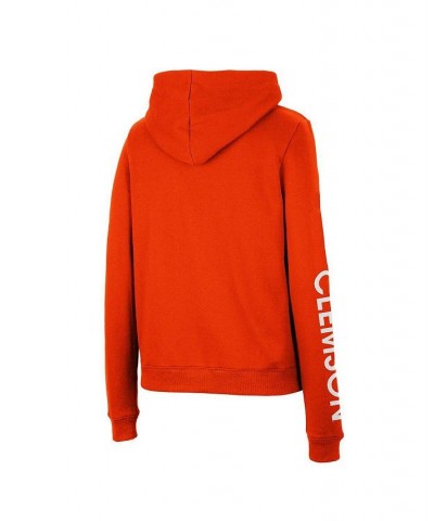 Women's Orange Clemson Tigers 3-Hit Pullover Sweatshirt Orange $30.00 Sweatshirts