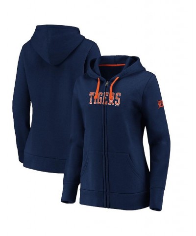 Women's Navy Detroit Tigers Primary Logo Team Block Full-Zip Hoodie Navy $34.85 Sweatshirts