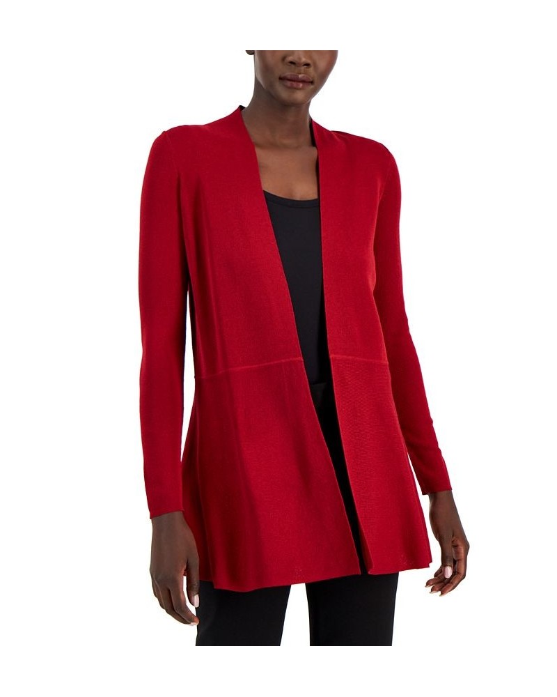 Monterey Open-Front Longline Cardigan Titan Red $35.97 Sweaters