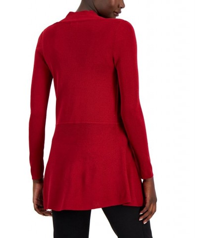 Monterey Open-Front Longline Cardigan Titan Red $35.97 Sweaters