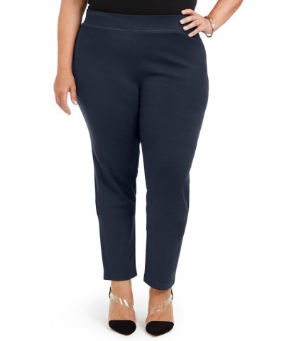 Plus Size Skinny Pull-On Ponte Pants Deep Twilight $22.39 Pants