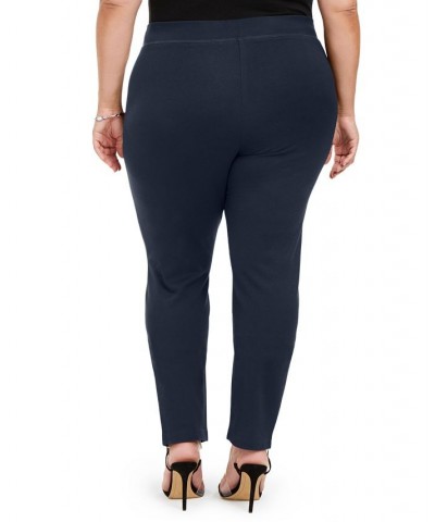 Plus Size Skinny Pull-On Ponte Pants Deep Twilight $22.39 Pants