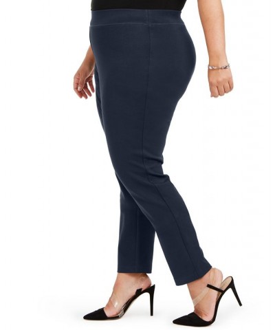 Plus Size Skinny Pull-On Ponte Pants Deep Twilight $22.39 Pants