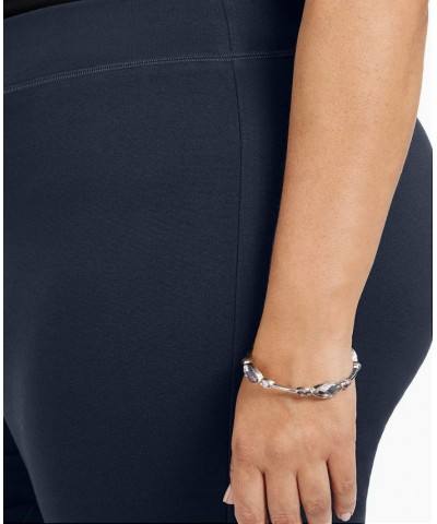 Plus Size Skinny Pull-On Ponte Pants Deep Twilight $22.39 Pants