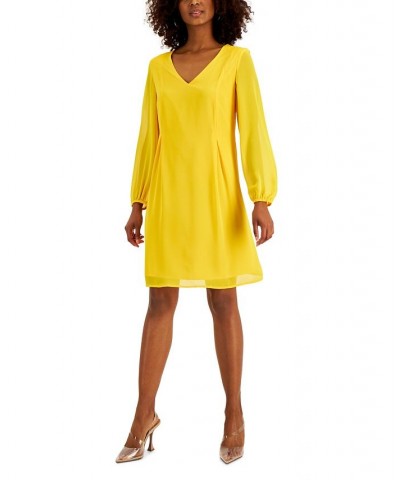 INC Bow-Back Shift Dress Yellow $48.95 Dresses