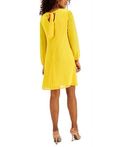 INC Bow-Back Shift Dress Yellow $48.95 Dresses