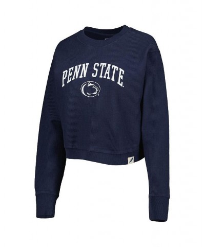 Women's Navy Penn State Nittany Lions Classic Campus Corded Timber Sweatshirt Navy $43.99 Sweatshirts