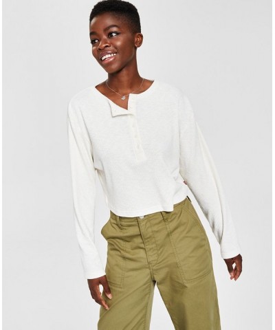 Women's Oversized Shirt Henley Top & Utility Pants Tofu $28.70 Pants