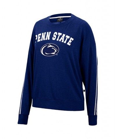 Women's Heathered Navy Penn State Nittany Lions Team Oversized Pullover Sweatshirt Navy $28.04 Sweatshirts