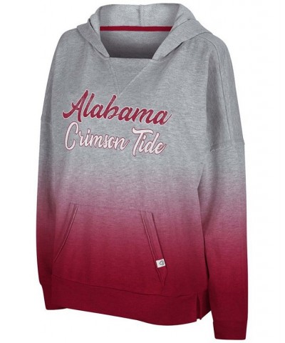 Women's Heather Gray Alabama Crimson Tide On Wednesdays Dip-Dye Pullover Hoodie Heather Gray $25.80 Sweatshirts