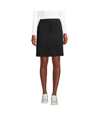 Women's Petite Lands' End Flex High Rise Pull On Skorts Black $38.16 Skirts