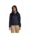 School Uniform Women's Fleece Lined Rain Jacket Blue $33.25 Jackets