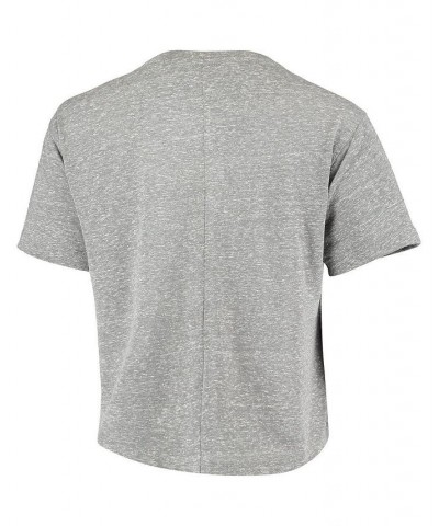 Women's Heathered Gray Clemson Tigers Sanibel Knobi Crop T-shirt Heathered Gray $20.00 Tops