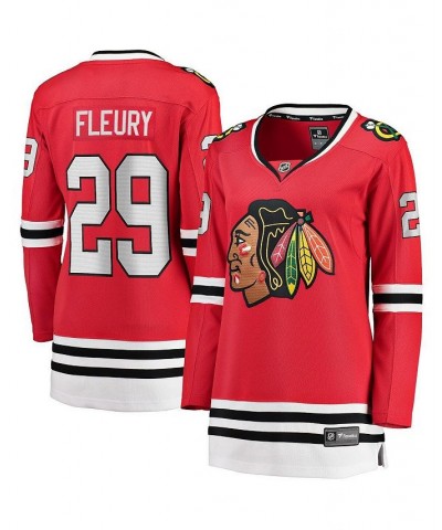 Women's Marc-Andre Fleury Red Chicago Blackhawks Home Premier Breakaway Player Jersey Red $80.00 Jersey