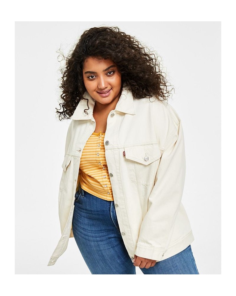 Trendy Plus Size Cotton Baggy Trucker Jacket Barely Freezing $54.99 Jackets