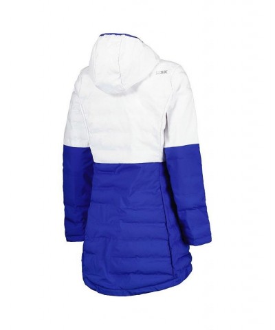 Women's White Royal Los Angeles Rams Willow Quilted Hoodie Full-Zip Jacket White, Royal $54.00 Jackets