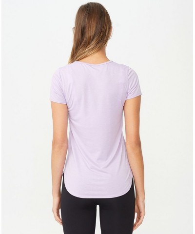 Women's Gym T-shirt Purple $16.49 Tops