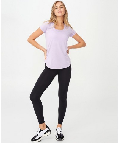 Women's Gym T-shirt Purple $16.49 Tops