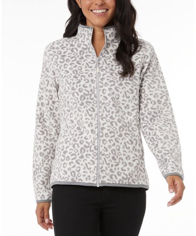 Women's Fleece Full Zip Gray $13.13 Tops