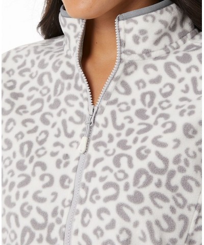 Women's Fleece Full Zip Gray $13.13 Tops